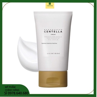Skin004 [ Vamima ] Kem dưỡng da giảm mụn Rau Má Skin1004 Madagascar Centella Soothing Cream 75ml [ Đại Lý ]
