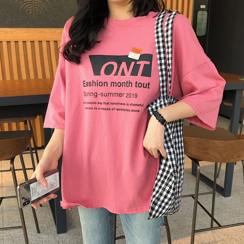 NRVP Áo Thun Nữ Ngắn Tay Dáng Rộng Thời Trang Năm 2021