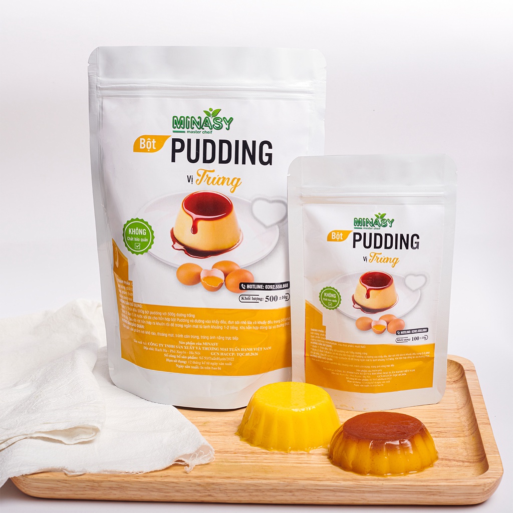 Bột pudding thạch trà sữa tự nấu béo ngậy tan ngay trong miệng - MINASY