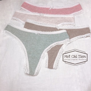 [Cao cấp] Quần xì sexy 100% cotton freesize màu pastel X1