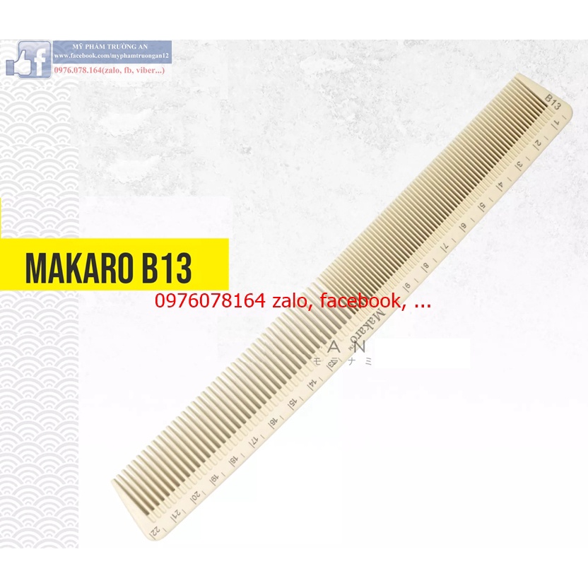 Lược Chuyên Cắt Tóc Nữ Makaro B11 Comb