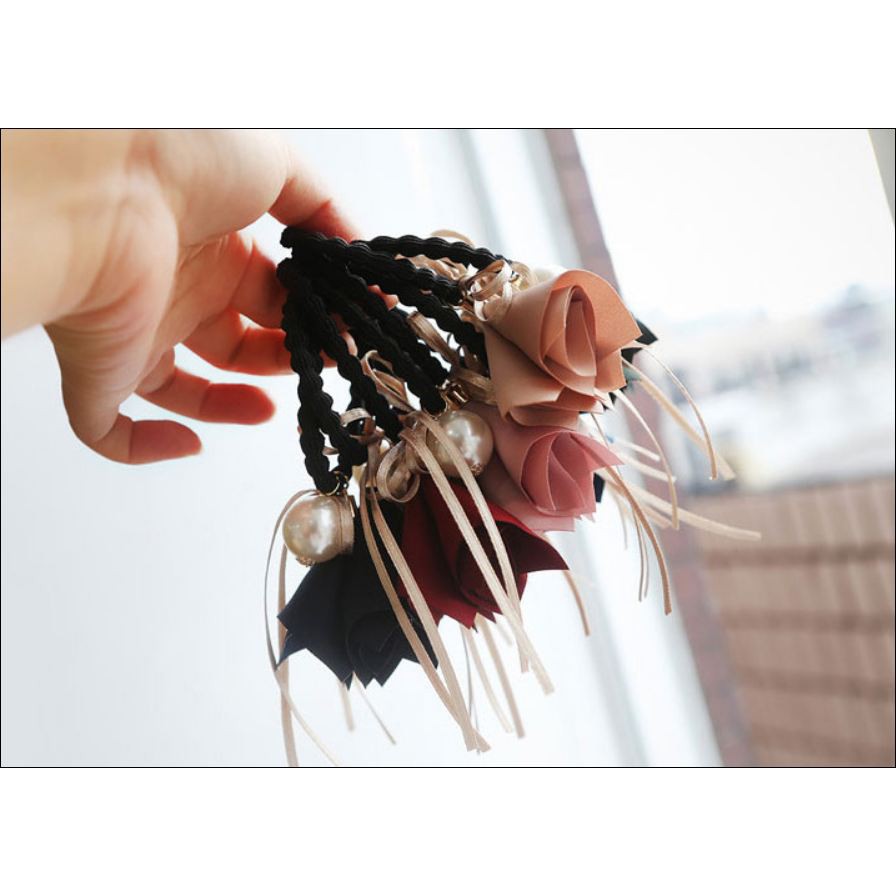 Buộc tóc hoa rơi cổ trang Hàn quốc cột tóc tiểu thư xinh xắn quà tặng xinh xắn đáng yêu