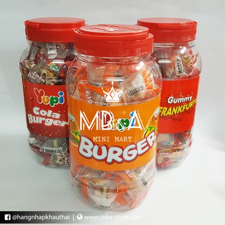 Kẹo dẻo Yupi Burger hộp - Indonesia - 36 viên