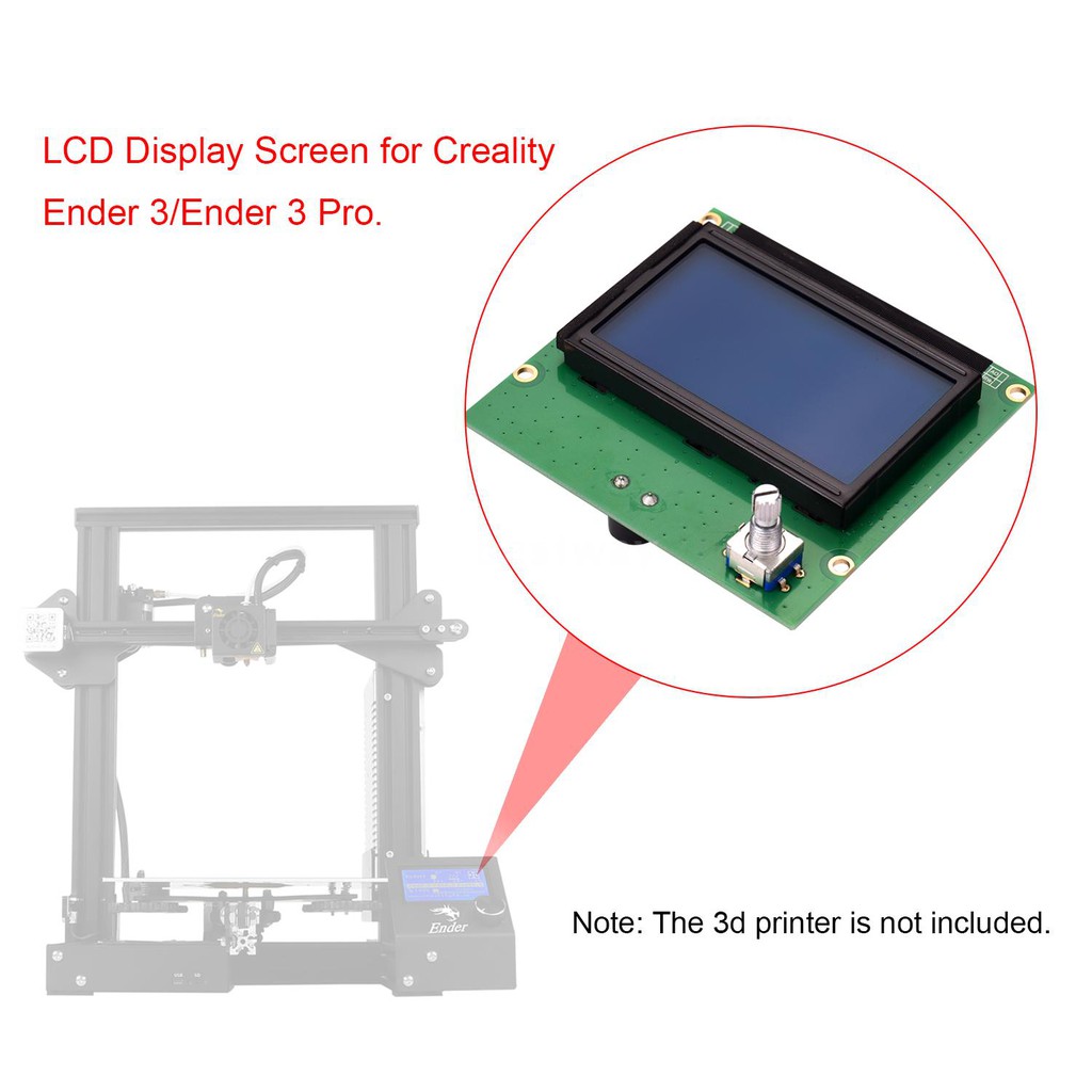 Bo Mạch Màn Hình Lcd Kèm Dây Cáp Thay Thế Cho Máy In 3d 3 / Ender 3 Pro