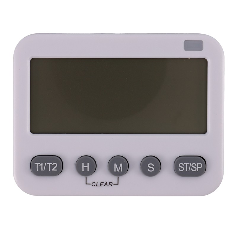 YS Digital Dual Kitchen Timer, Interval Timer, Cycle Timer, Cooking Timer, Count Up/Down Timer, Large Display, Adjustable Volume Alarm, Flashing Light With Magnetic Back