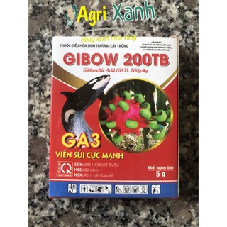Thuốc điều hòa sinh trưởng, kích thích sinh trưởng cây trồng GIBOW GA3 200TB