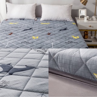 Đệm topper hoạ tiết mặt sau chống trượt 2 loại dày mỏng nhiều mẫu đủ size