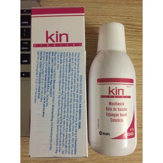 Kin Gingival Mouthwash 250ml - Nước súc miệng ngăn ngừa viêm nướu