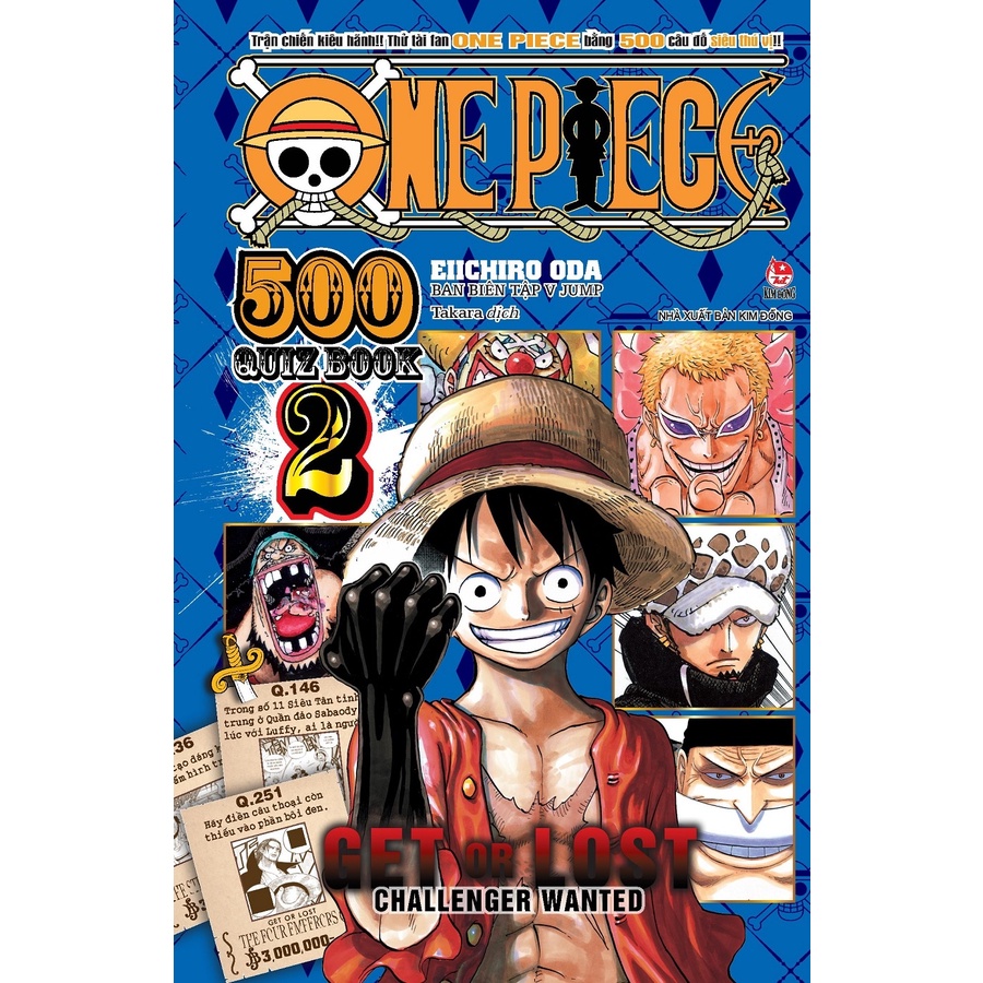 Truyện tranh - Trọn bộ 2 cuốn One Piece 500 Quiz Book (B35)