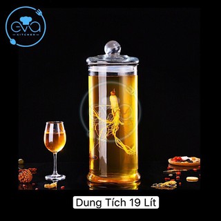 Bình Ngâm Thủy Tinh 19 Lít Dáng Trụ Thân Trơn – TT19L