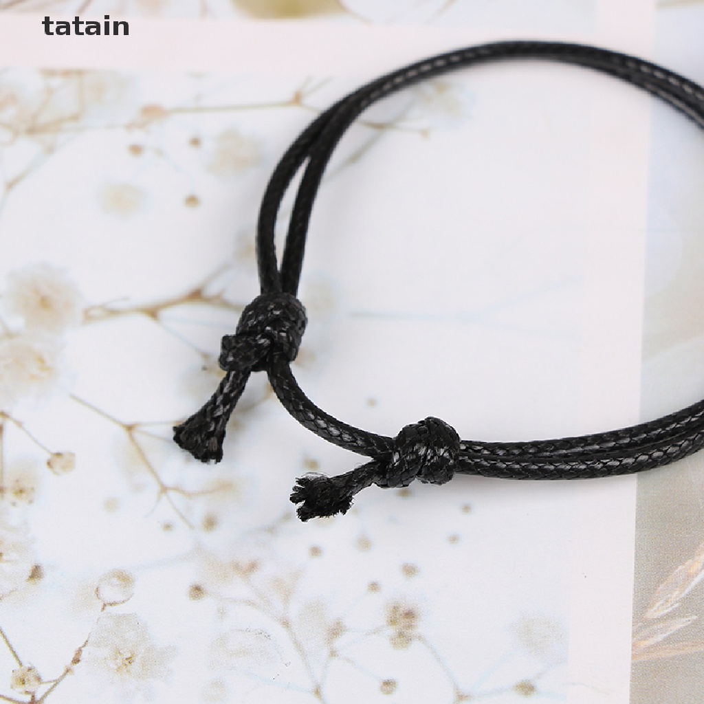 [TAT] 2x DIY Red leather string lucky bracelet lucky bracelet anklet against unisex CVX