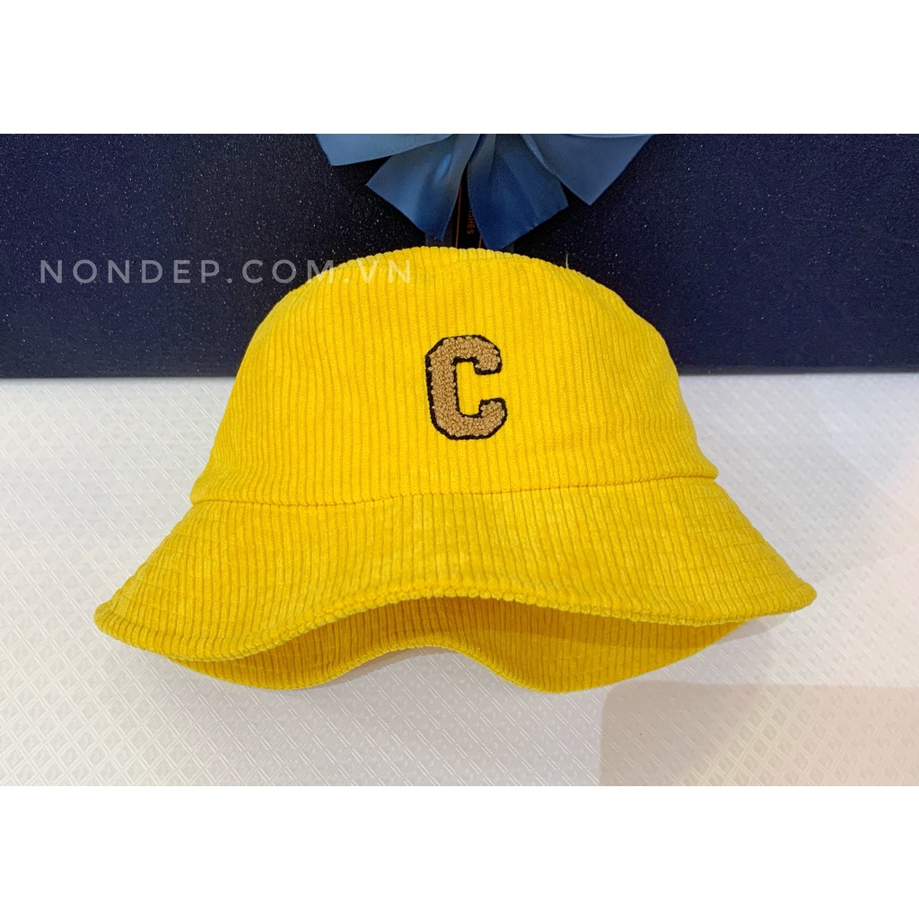 nón/ mũ chữ C bucket chất liệu vải nỉ