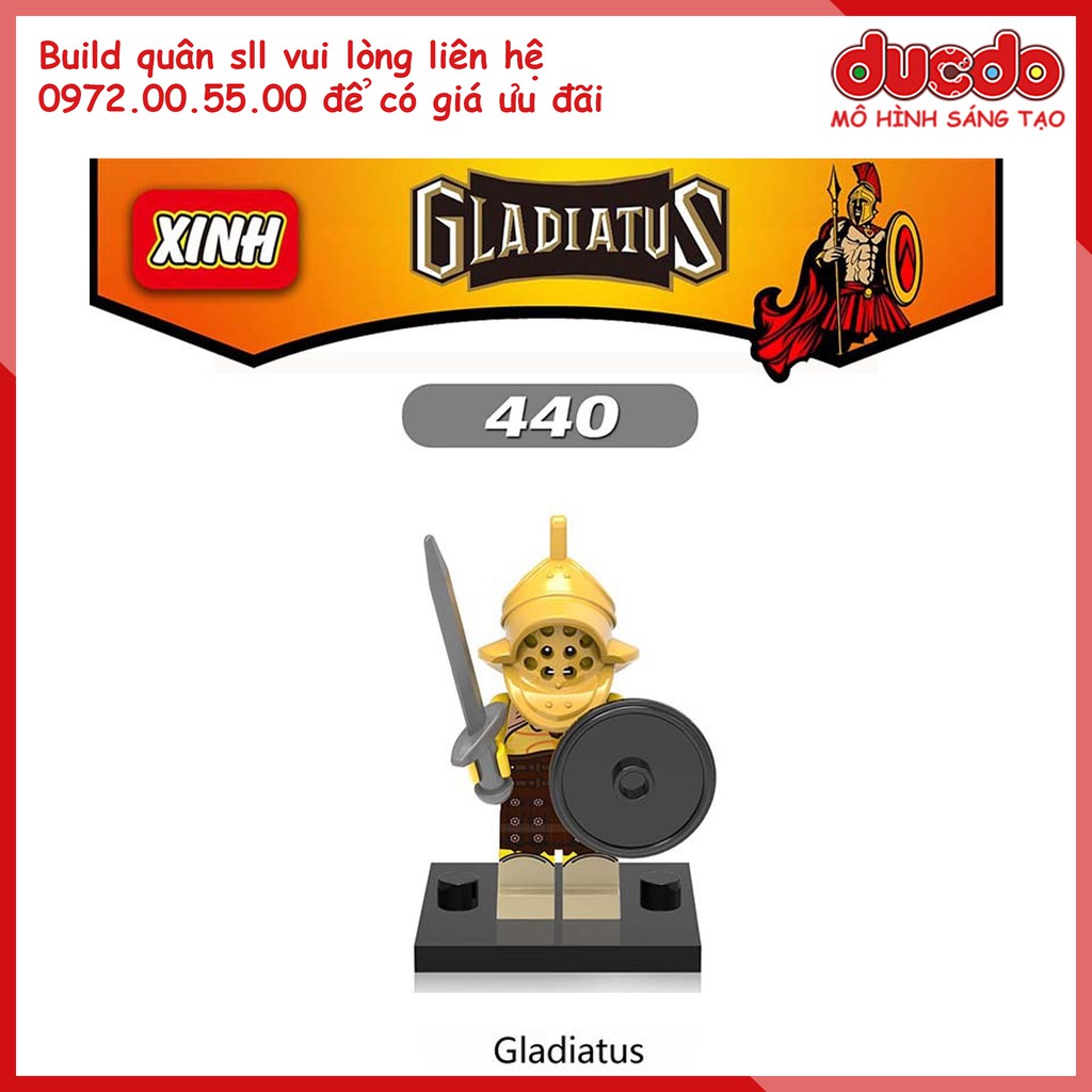 Minifigures lính Roma trung cổ - Nhận build quân số lượng lớn - Đồ chơi Lắp ghép Xếp hình Mini XINH 0137 Mô hình