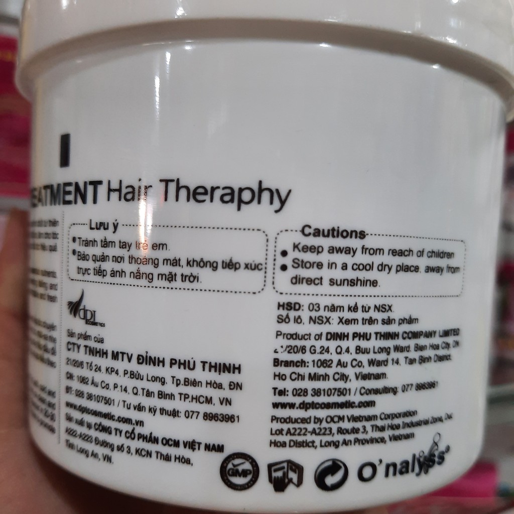 Kem Hấp Dầu O'nalyss Dưỡng Chất Olive 500g | BigBuy360 - bigbuy360.vn