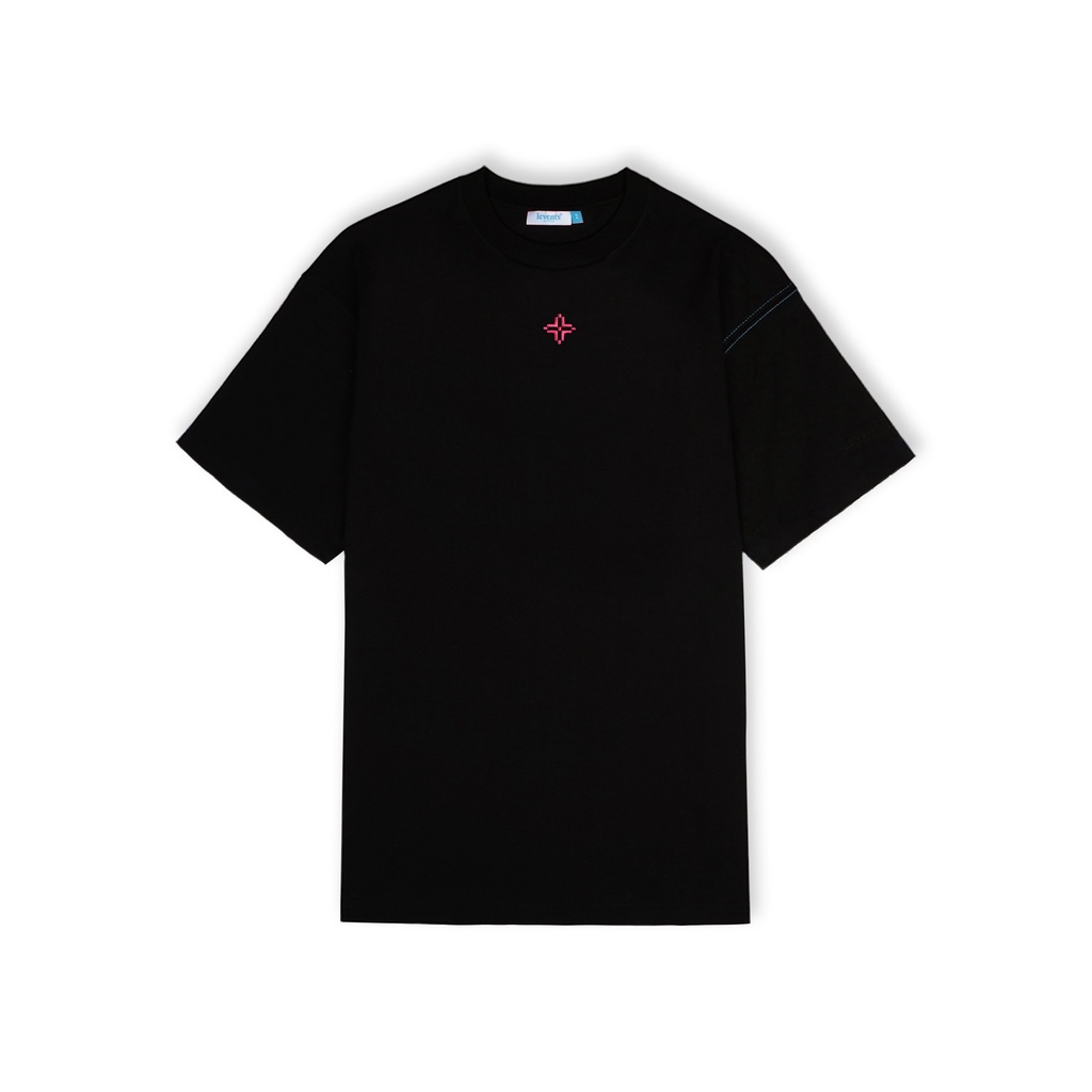 Áo thun LEVENTS XL Logo Lấp lánh/ Black