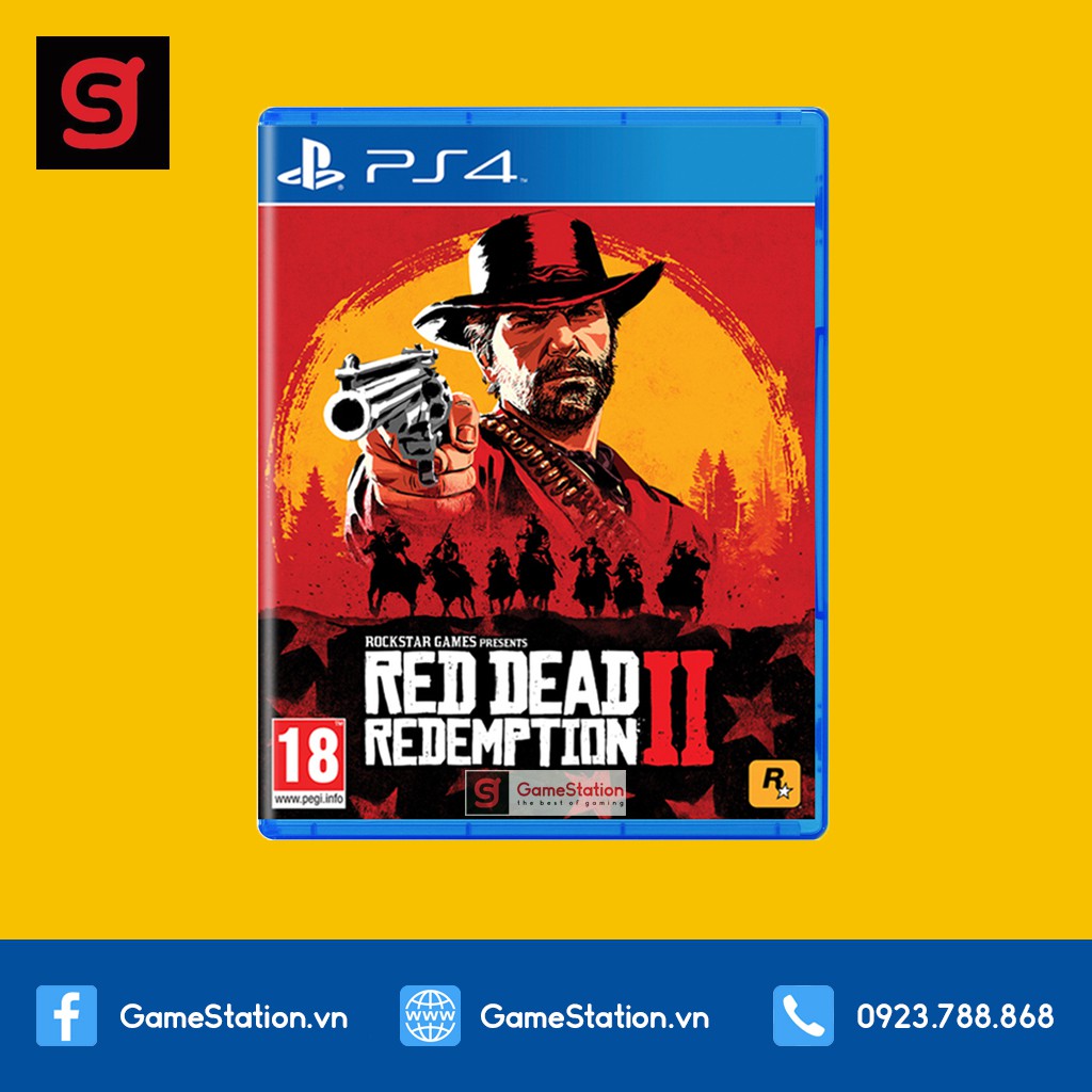 [Freeship toàn quốc từ 50k] Đĩa Game PS4: Red Dead Redemption 2 - hệ EU