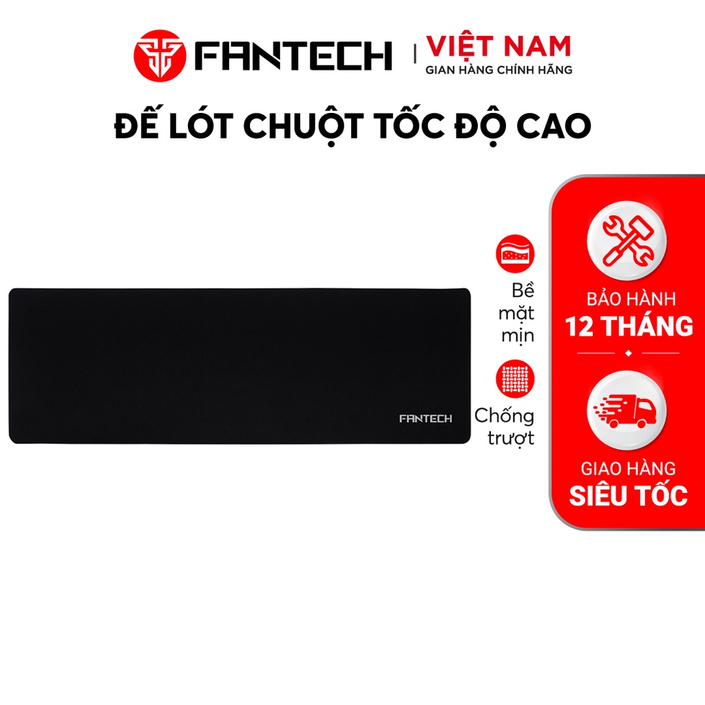 Miếng Lót Chuột Cỡ Lớn Cao Cấp FANTECH MP64 Kích thước 64*21 cm - Chất liệu cao su tự nhiên -  Phân Phối Chính Hãng