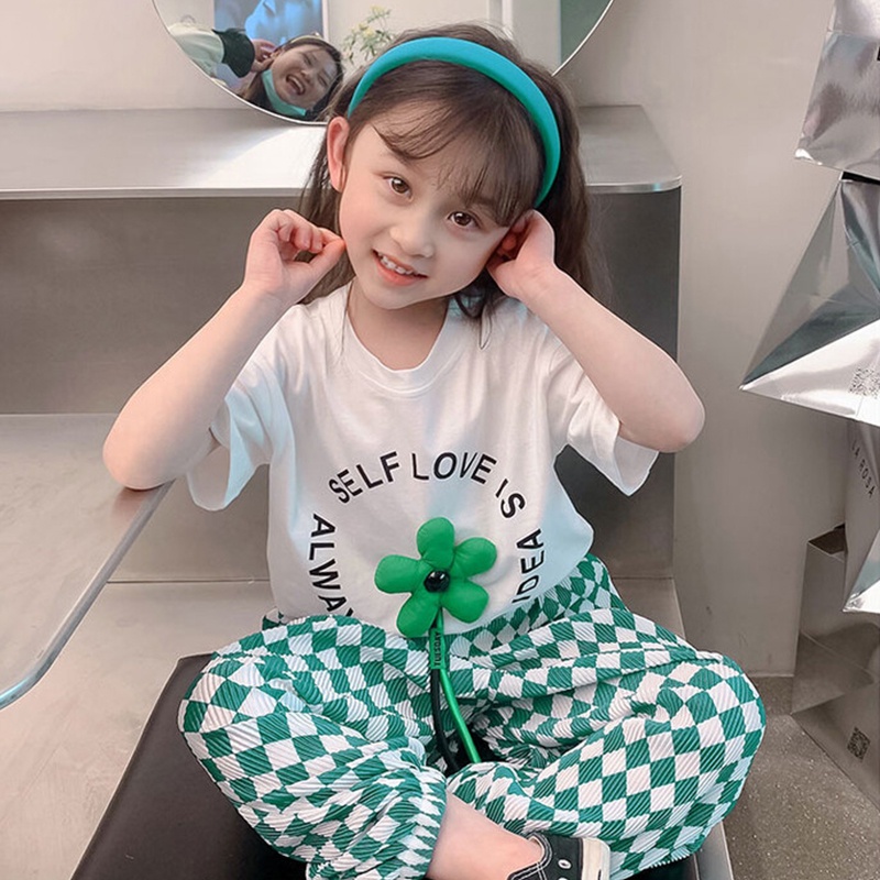 Set Quần Dài Và Áo Thun Chống Muỗi Thời Trang Mùa Hè Kích Thước 2022 Dành Cho Bé Gái