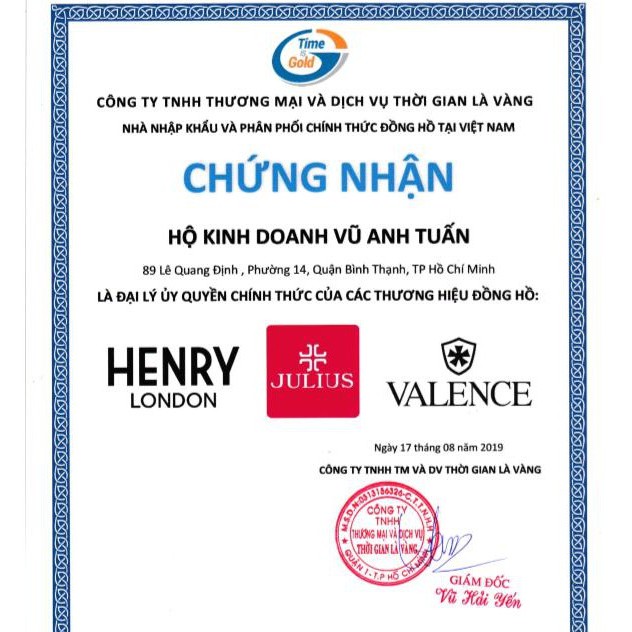 Đồng hồ nữ hính hãng Henry London Anh Quốc HL26-QM-0264