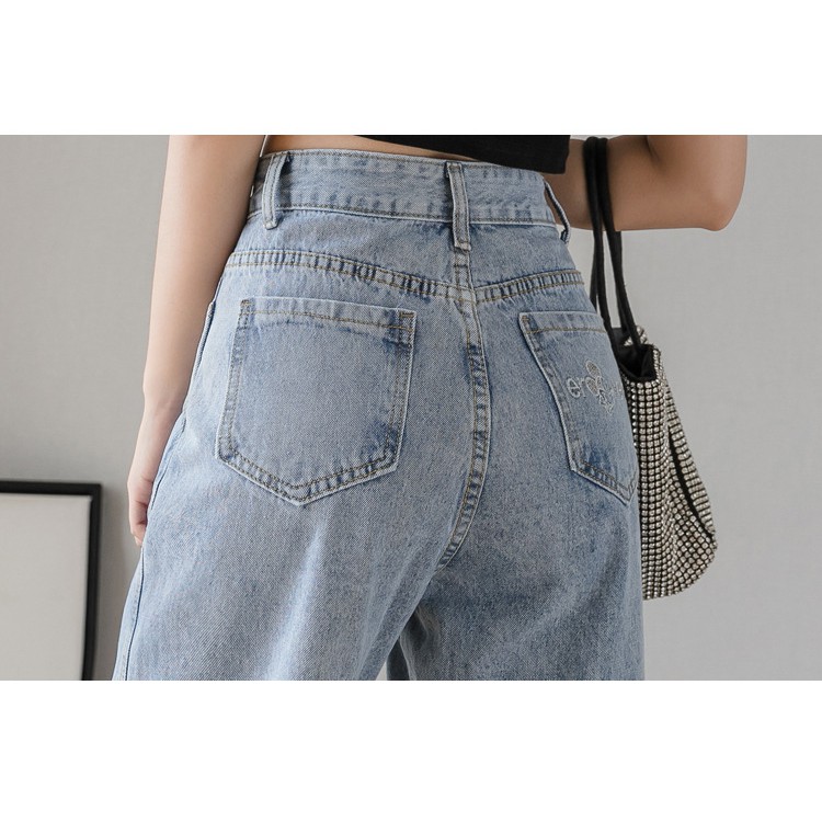 Quần jean nữ ống rộng quần bò ống rộng ulzzang xẻ line phong cách Hàn Quốc cao cấp - ZOO26 | BigBuy360 - bigbuy360.vn