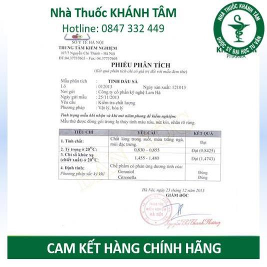 Tinh dầu nguyên chất Lam Hà 10ml (Tinh dầu sả - Hoa bưởi - Vỏ bưởi - Trà tràm: Hàng có sẵn)! ! !