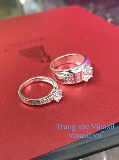 Nhẫn bạc đôi