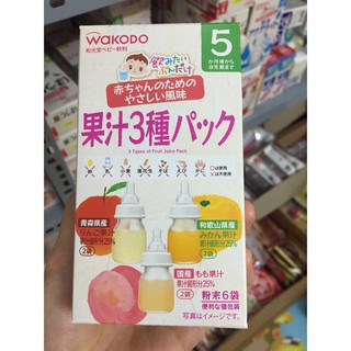 Trà hoa quả Wakodo Nhật Bản cho bé từ 5 tháng tuổi