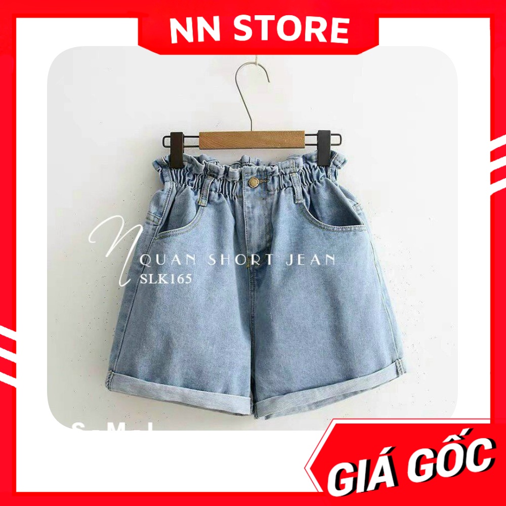 Quần short jean nữ Quần đùi nữ chất jean cao cấp phom chuẩn thêu chữ dễ thương SLK165