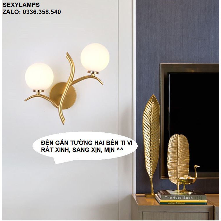 ĐÈN TƯỜNG CÀNH ĐÔI (TẶNG KÈM BÓNG LED)