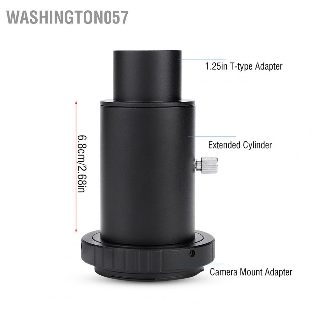 Washington057 1.25inch Extension Tube M42 Thread T-Mount Adapter T2 Ring for Canon Telescope