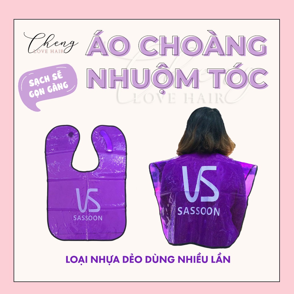 Áo choàng nhuộm tóc dày ,bền