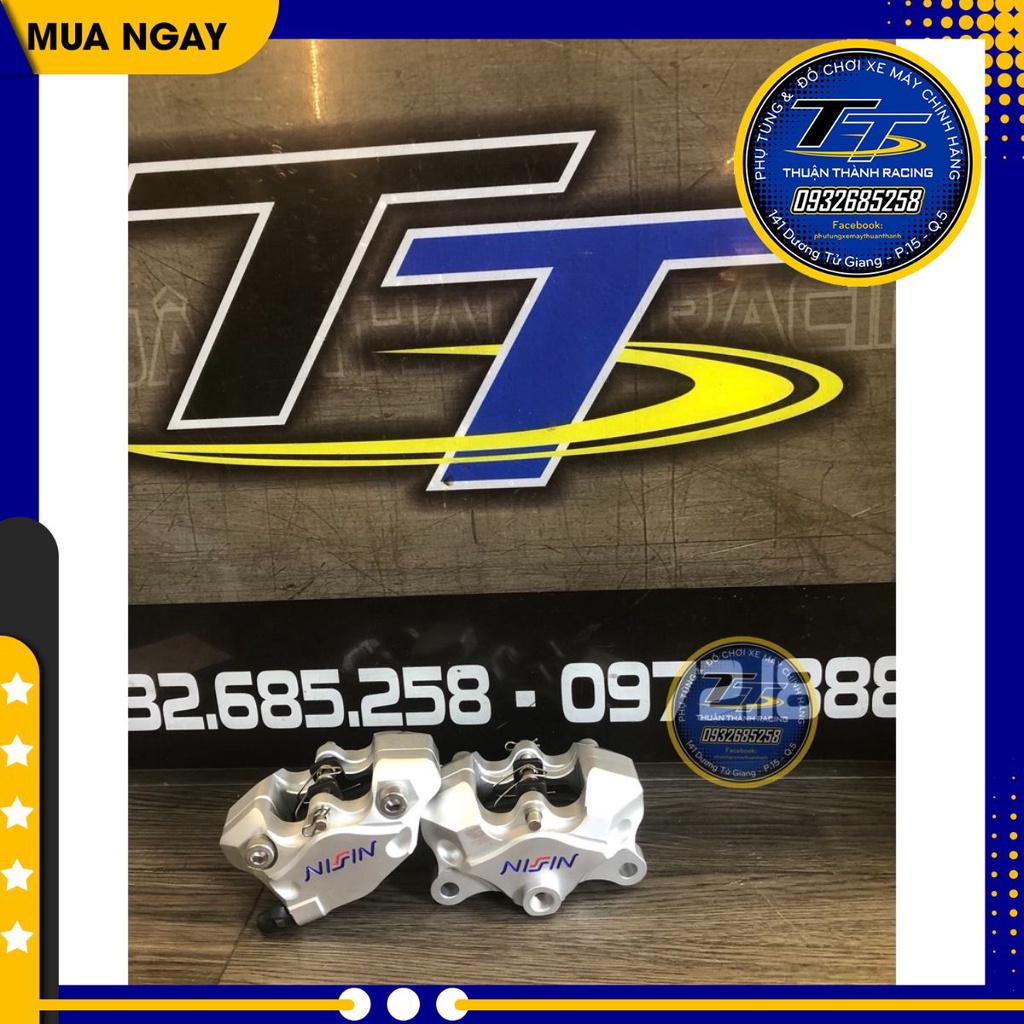 Heo Dầu Nissin CNC 2 pis đối xứng sử dụng cho nhiều loại xe
