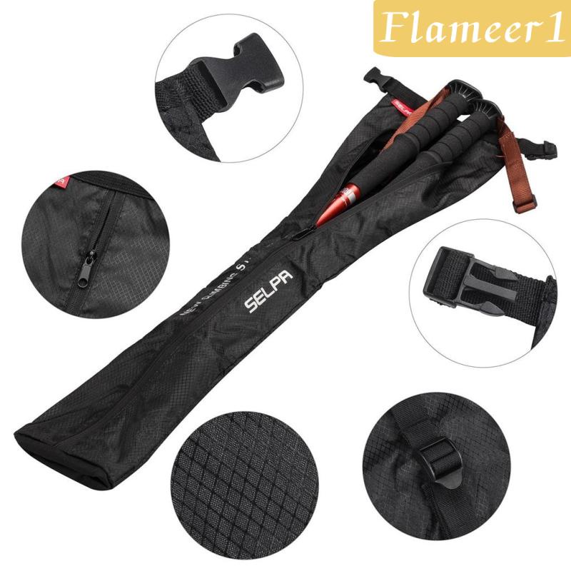 [Flameameer1] Túi Đựng Gậy Đi Bộ Đường Dài Du Lịch Màu Đen