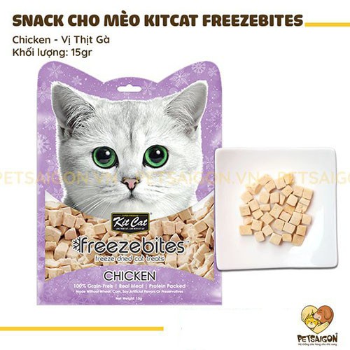 [CHÍNH HÃNG] SNACK ĂN VẶT KITCAT FREEZEBITES CHO MÈO