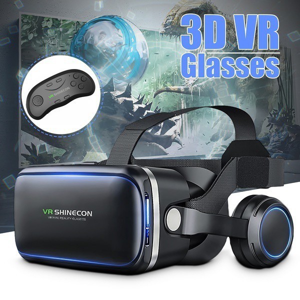 Virtual Reality Shinecon 6.0 3D Glasses Box Stereo Headset for IOS Android