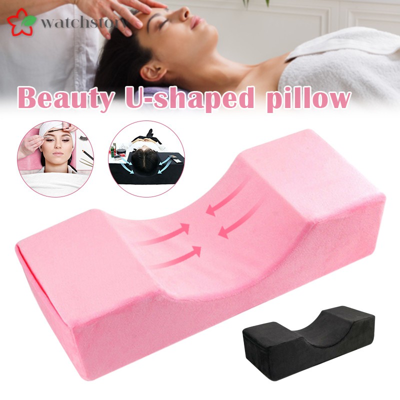 (Hàng Mới Về) Gối Chữ U Hỗ Trợ Nối Mi Chống Nước Tiện Dụng