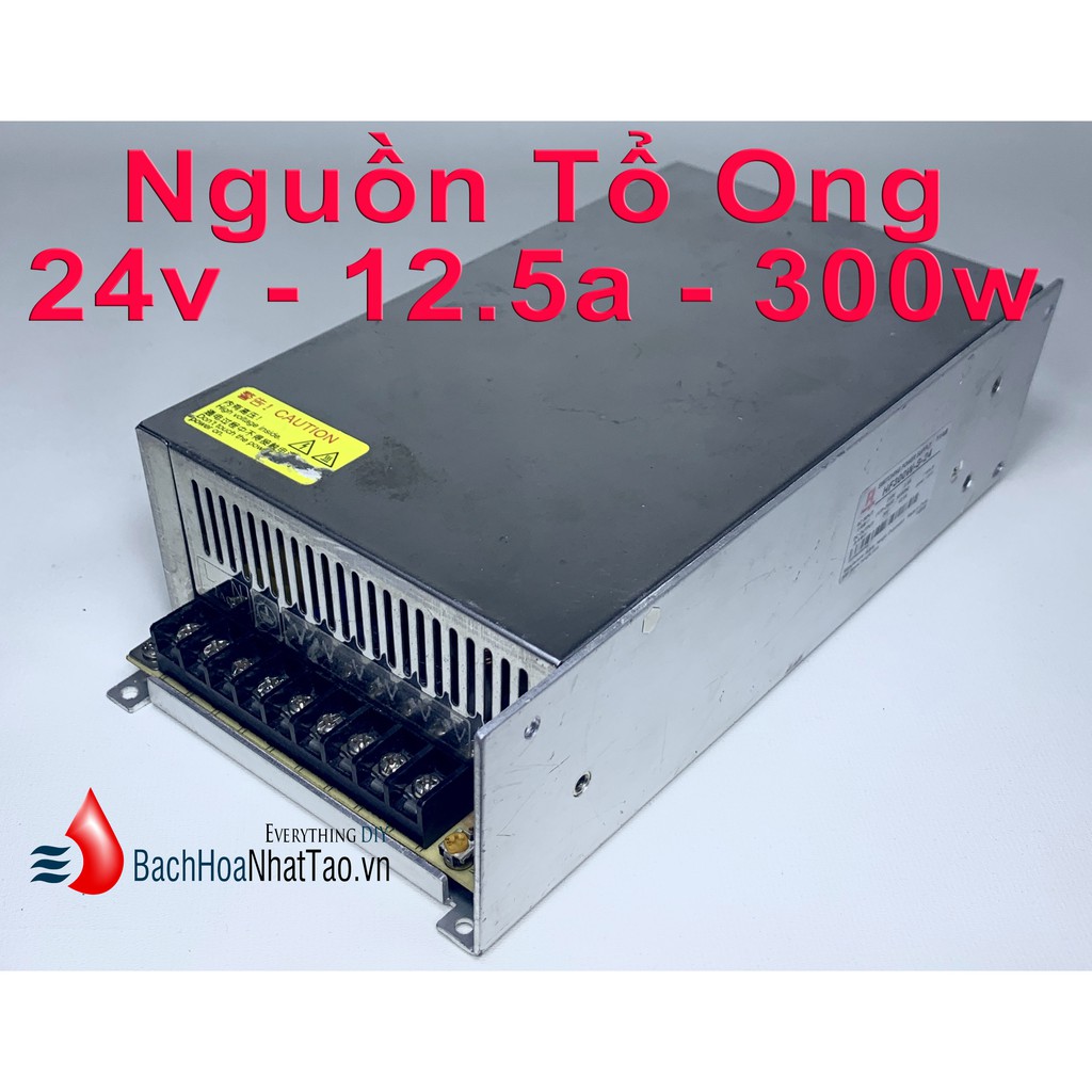 Nguồn tổ ong 24V 12.5A 300W quạt