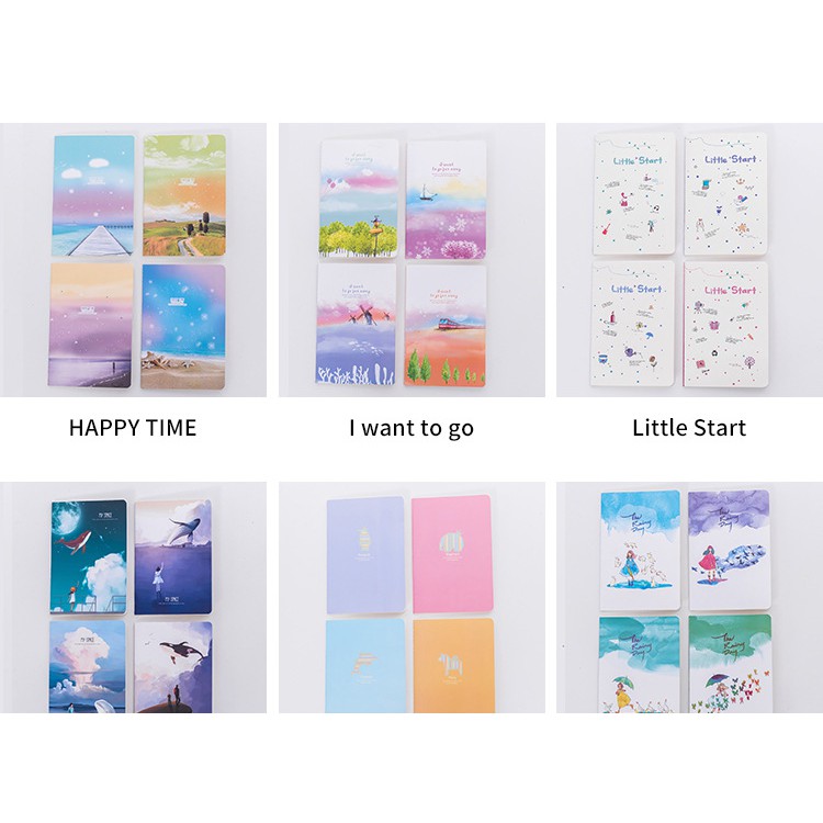 Tập Viết bài cho học sinh màu sắc Đáng yêu Đa dạng - Tập A5 notepad