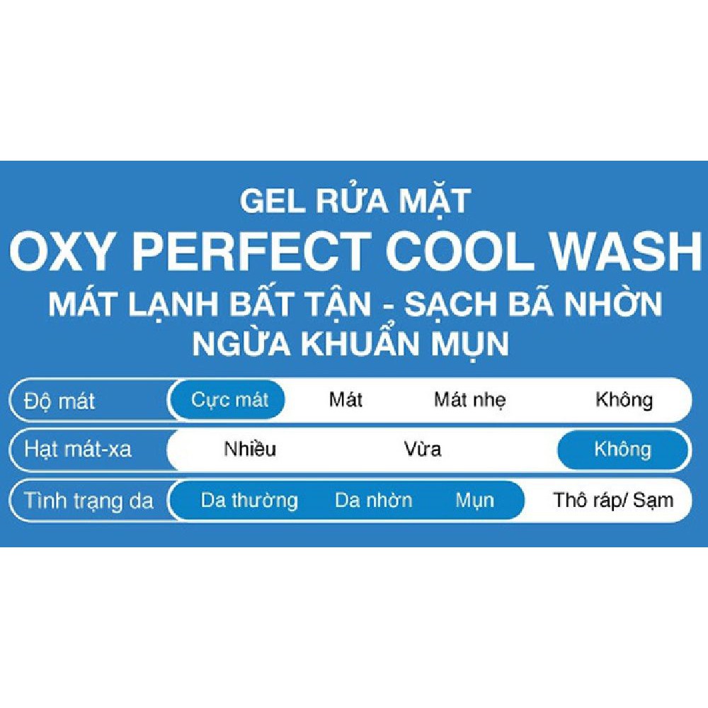 Sữa Rửa Mặt Nam 100G Oxy Perfect Cool Wash 100% chính hãng