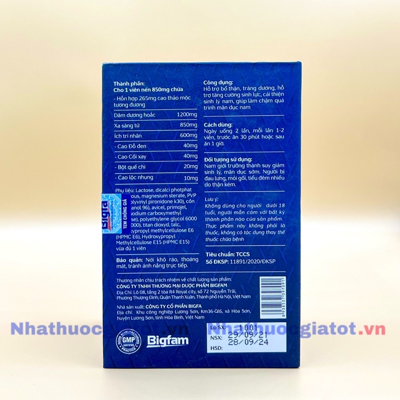Viên Uống VIVAKING Hỗ Trợ Bổ Thận Tráng Dương, Tăng Cường Sinh Lý Nam Giới