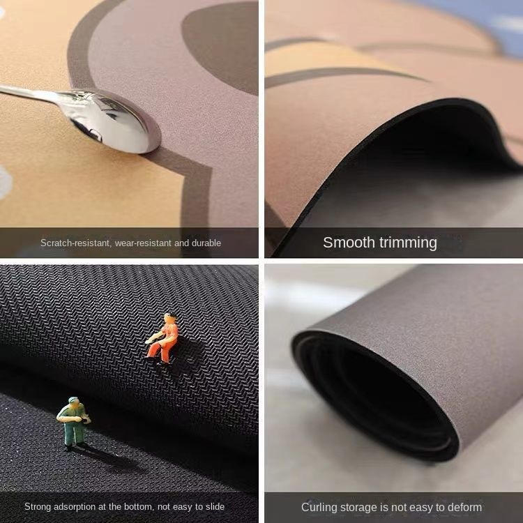 Thảm Lót Sàn Nhà Tắm Bằng Silicone Dày Dặn Thấm Hút Nước Chống Trượt