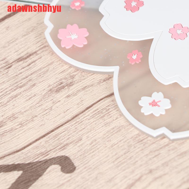 Tấm Lót Cốc Trà Cách Nhiệt Chống Trượt Hình Hoa Anh Đào