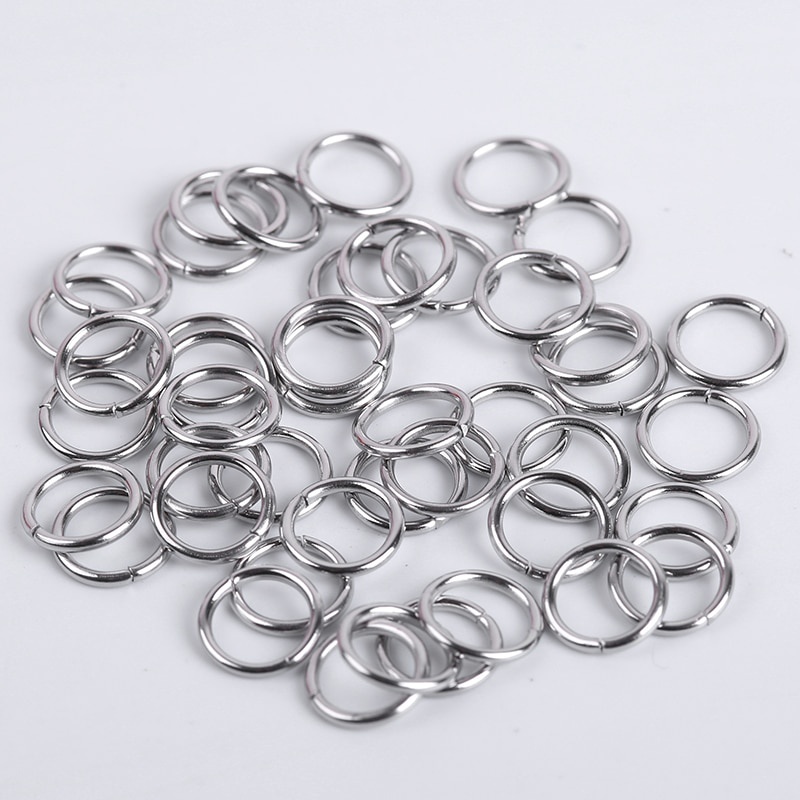 Set 50-200 Vòng Nối Bằng Thép Không Gỉ Dùng Làm Trang Sức diy