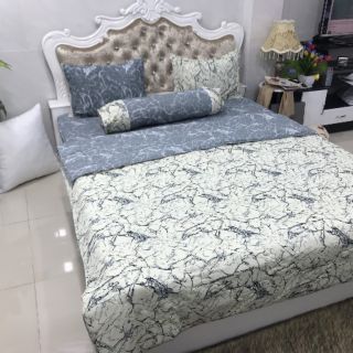 Bộ Drap Thun THÁI LAN 3D mát lạnh 4 món