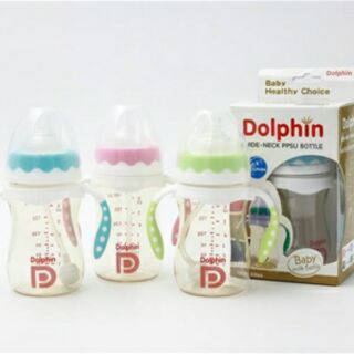 Bình sữa ppsu cổ rộng có tay cầm 180ml