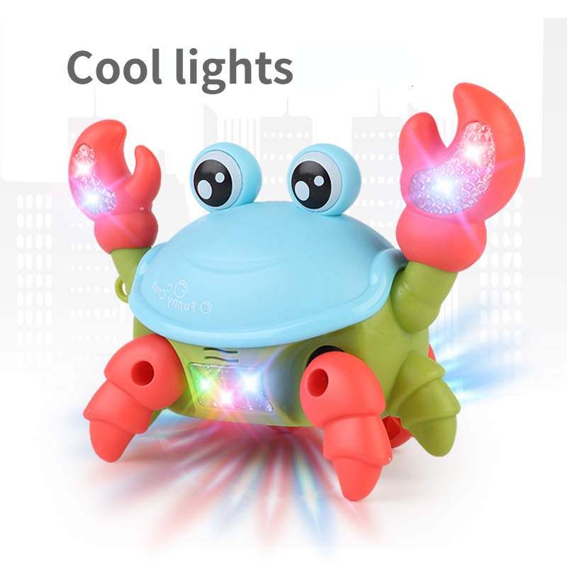 Đồ Chơi Chú Cua Điện Tử Có Đèn Và Nhạc Dễ Thương Cho Bé