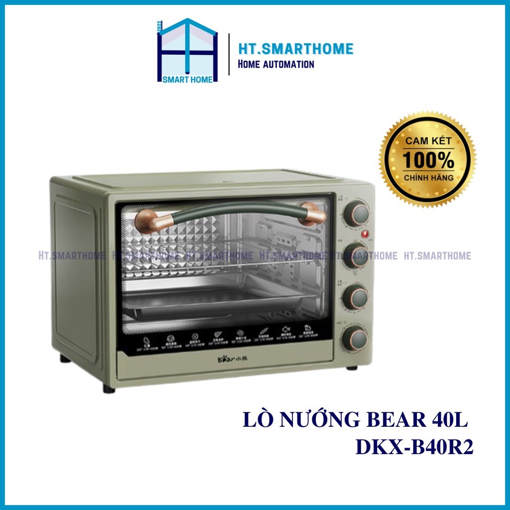 Lò nướng Bear 40L  - Lò nướng điện gia dụng đa năng dung tích lớn, nướng tự động mini 2022