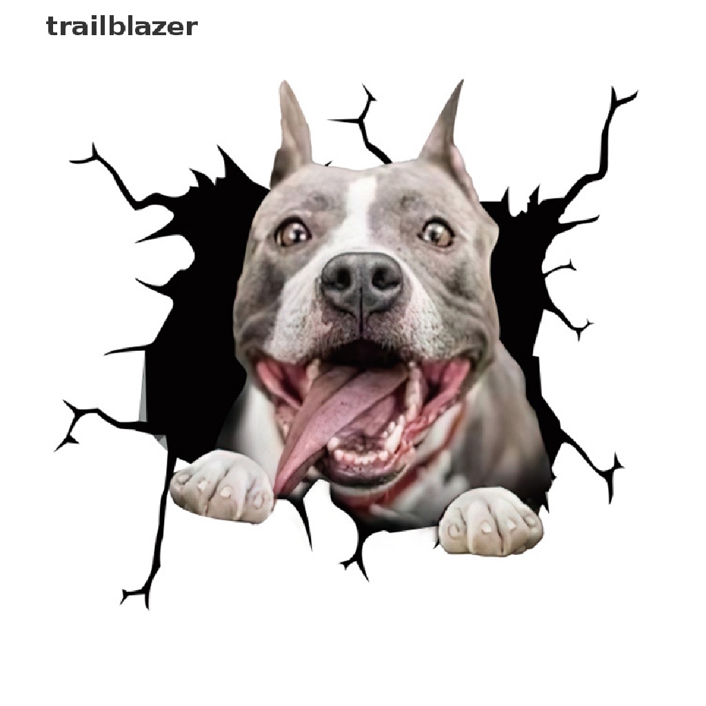 Miếng Dán 3D Tĩnh Điện Trang Trí Xe Hơi Hình Chú Chó trailblazer