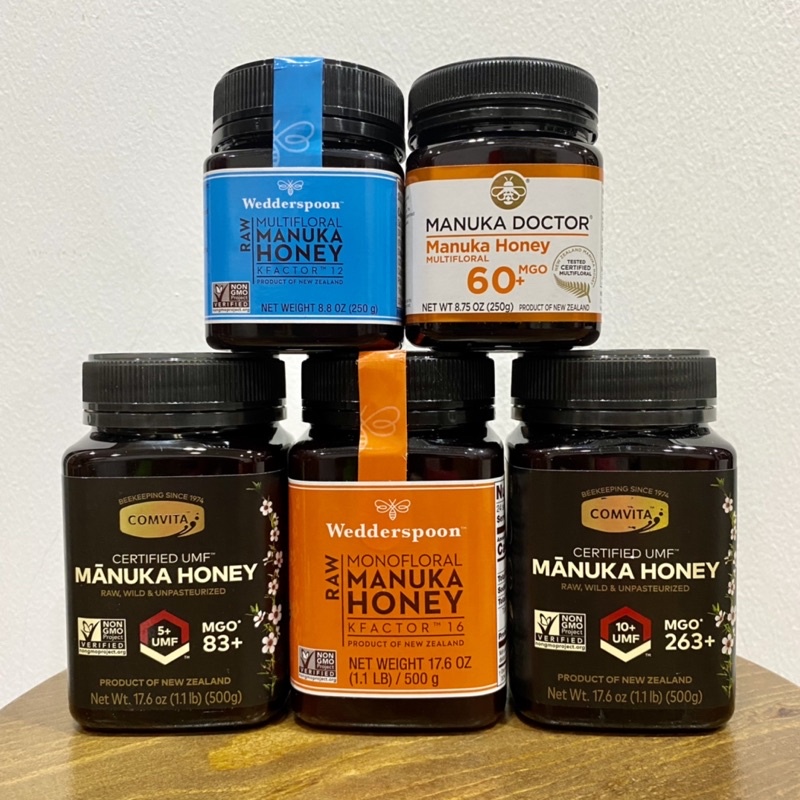 Mật ong Manuka honey Comvita Wedderspoon Manuka Doctor New Zealand chính hãng MGO263 | Kfactor 16 | Kfactor 12 | MGO83