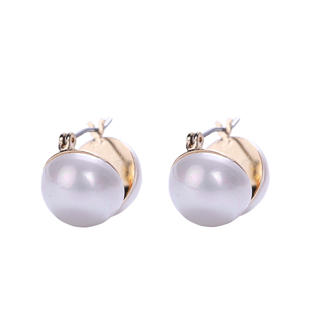 Cod Qipin Khuyên tai đính ngọc trai nhân tạo phong cách Hàn Quốc